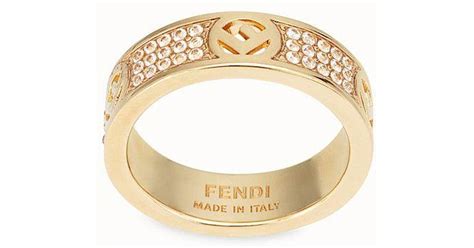 fendi gold ring